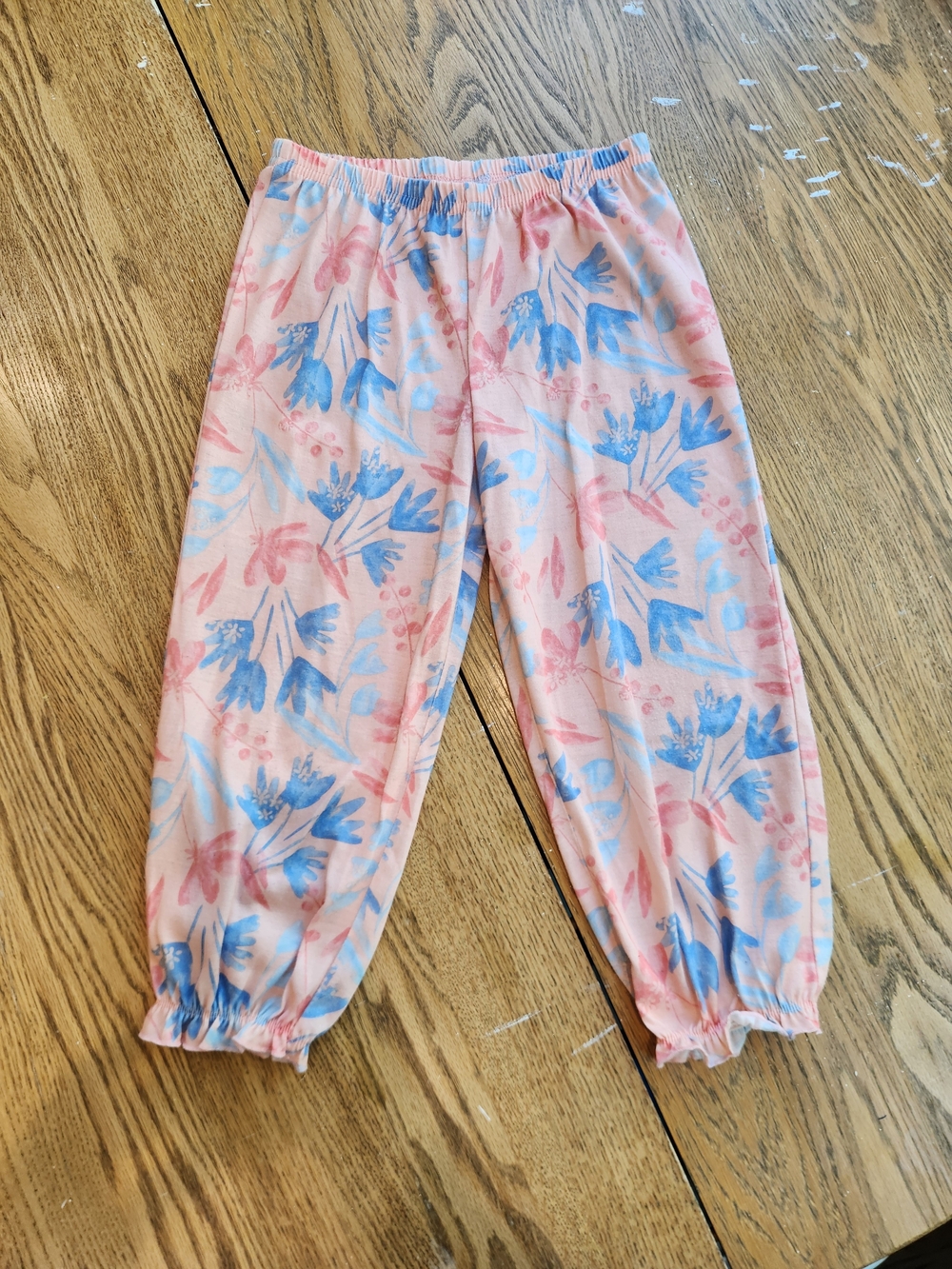 Carter's Peach and Light Blue Elastic Waist Kids Pants